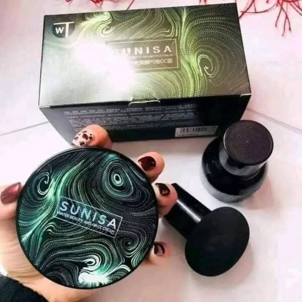 Sunisa 3 in 1 CC and BB Water Proof Foundation Concealer Cream with Air Cushion Mushroom - 20gm