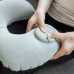 Press Type Inflatable Pillow Portable Nap Pillow Car Airplane