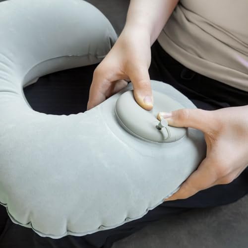 Press Type Inflatable Pillow Portable Nap Pillow Car Airplane