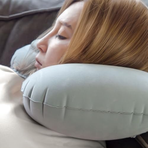 Press Type Inflatable Pillow Portable Nap Pillow Car Airplane