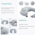 Press Type Inflatable Pillow Portable Nap Pillow Car Airplane