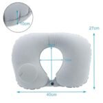 Press Type Inflatable Pillow Portable Nap Pillow Car Airplane