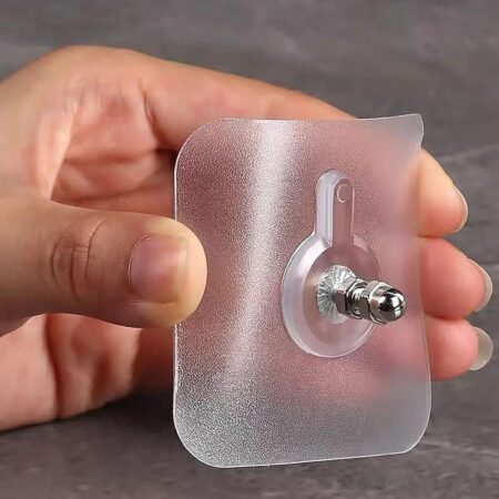 6Pcs Strong Self Adhesive Nails Poster Seamless Wall Hook Waterproof Durable Transparent Screw Hanger Hook for Kitchen Bathroom - Wall Ho 10 Pcs Strong Self Adhesive Nails Poster Seamless Wall Hook Waterproof Durable