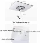 10 Pcs Self Adhesive Door Wall Hangers Hooks