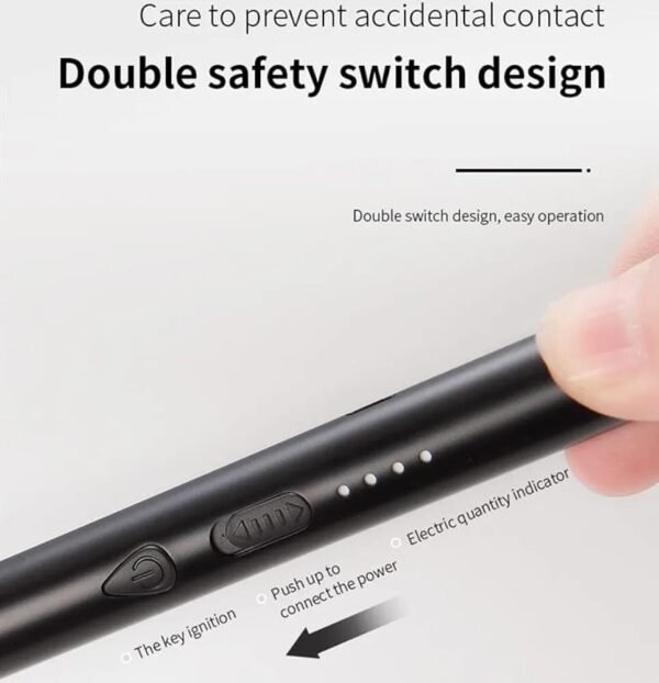 360° Outdoor Kitchen Lighter USB Rechargeable Portable Electronic Lighter Safety Lock Eco-friendly For Candles Gas Stoves 265mm