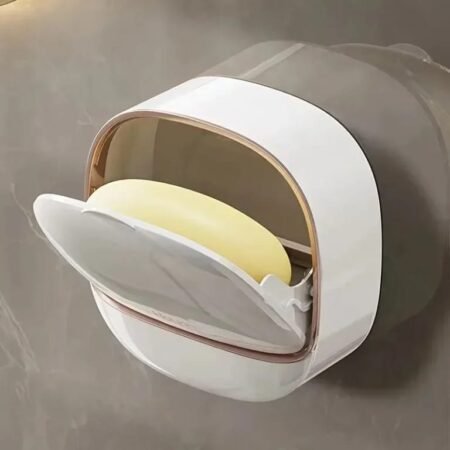 Wall Mounted Soap Holder Soap Box With lid Storage Rack Bathroom Accessories