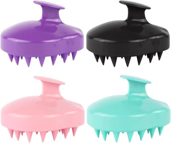 Hair Scalp Massager Shampoo Brush Soft Silicone Shampoo