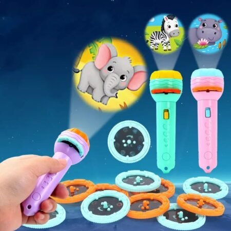 Mini Projector Flashlight Toy | বাচ্চাদের চিন্তাশক্তি, সৃজনশীলতা এবং গল্প বলার দক্ষতা বাড়াতে অসাধারণ সহায়ক