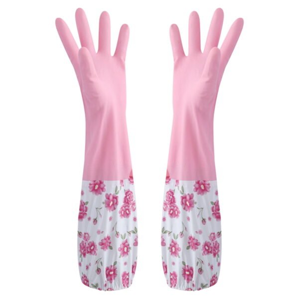 (১ জোড়া) Long Hand Gloves | Silicon