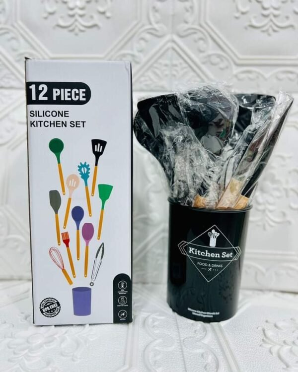 12Pcs-Silicone Kitchenware Set Kitchen Utensils Cooking Sets Non-stick