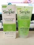 Simple Facewash🌸 ➕🌸Simple moisturiser