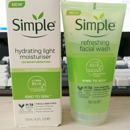 Simple Facewash🌸 ➕🌸Simple moisturiser